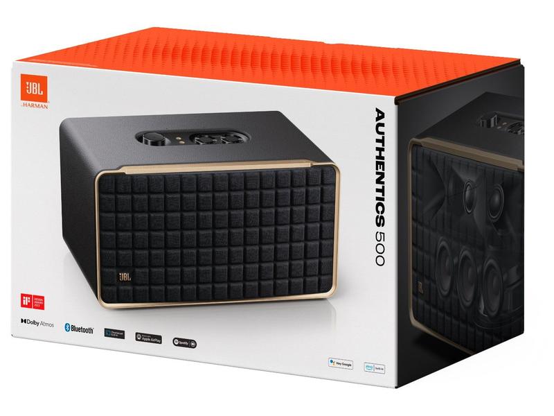 Caixa de Som Retro JBL Authentics 500, 270W, Wi-Fi e Dolby Atmos